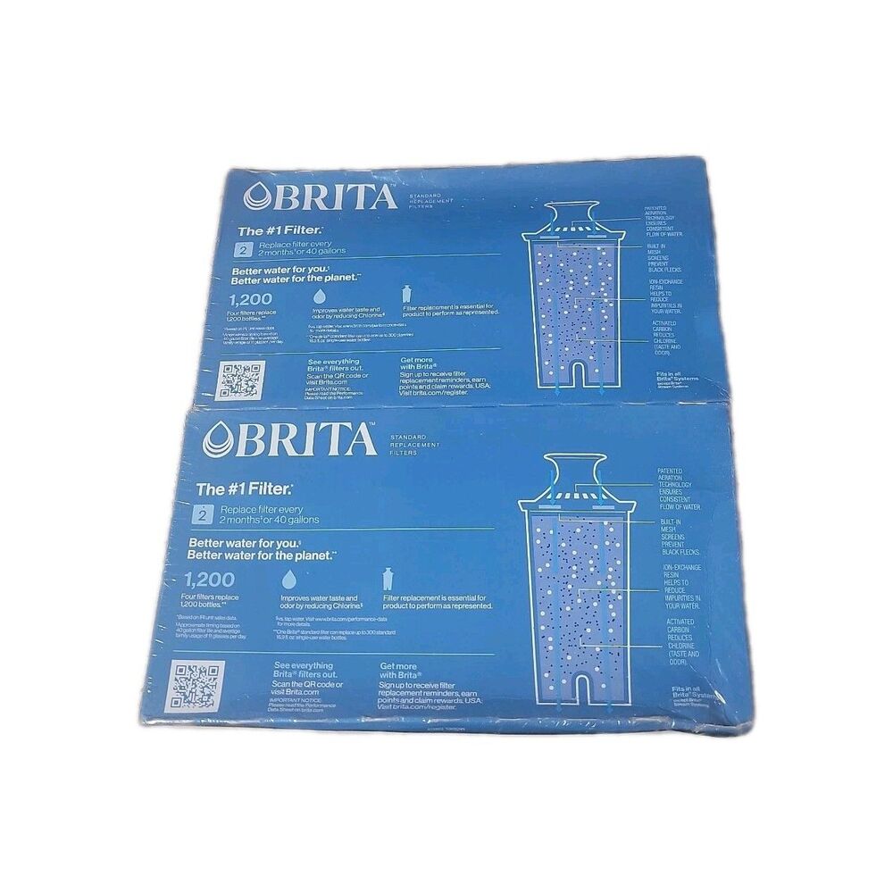 Authentic Brita OB03 Pitcher Replacement Filters - 8 Pack  New/Sealed